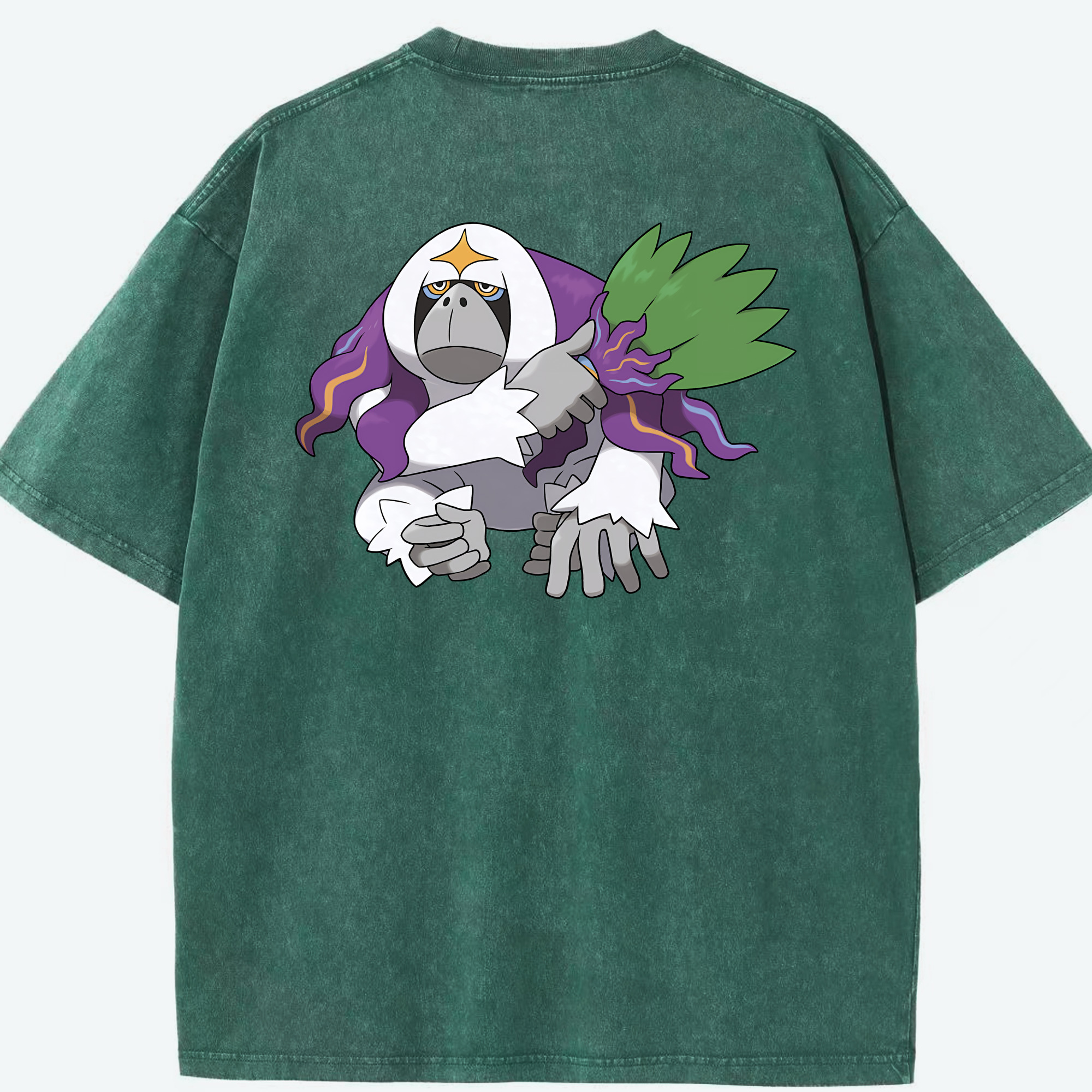 （画像用） ポケットモンスター Pokémon 綿100% ヴィンテージ風 半袖Tシャツ（背面プリント）